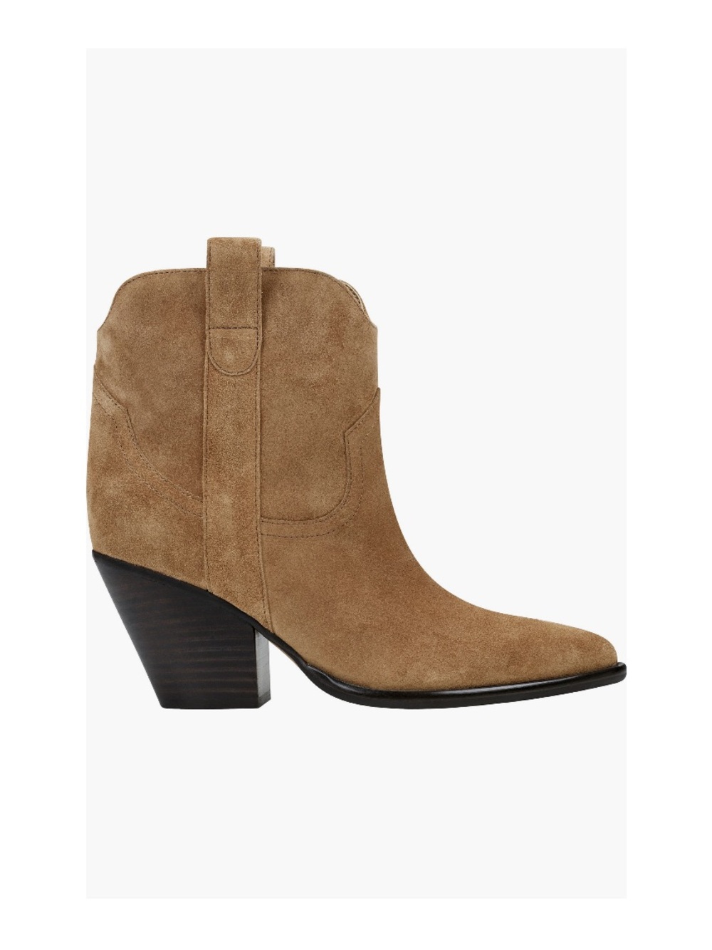 Marc Fisher LTD Marlie Western Ankle Boots Tan Medium Natural 101 Women’s 8.5 - Picture 3 of 16